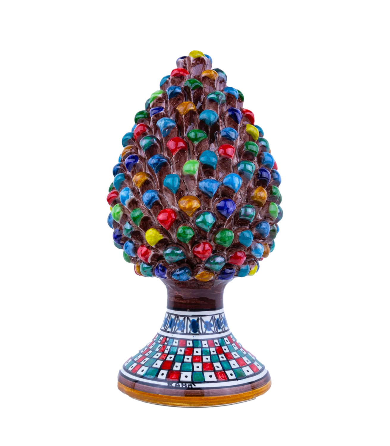 Pigna Siciliana H 30 cm multicolor– Ceramica di Caltagirone