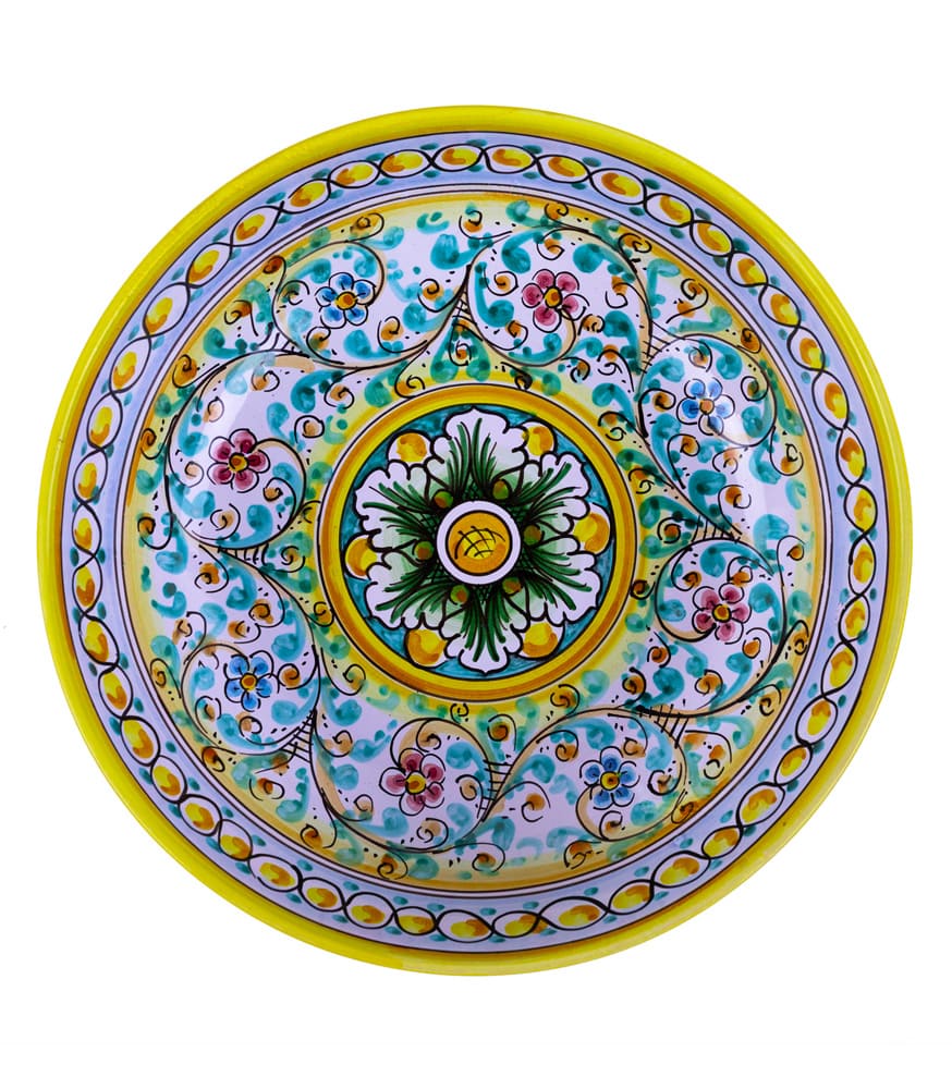 centrotavola in ceramica di caltagirone
