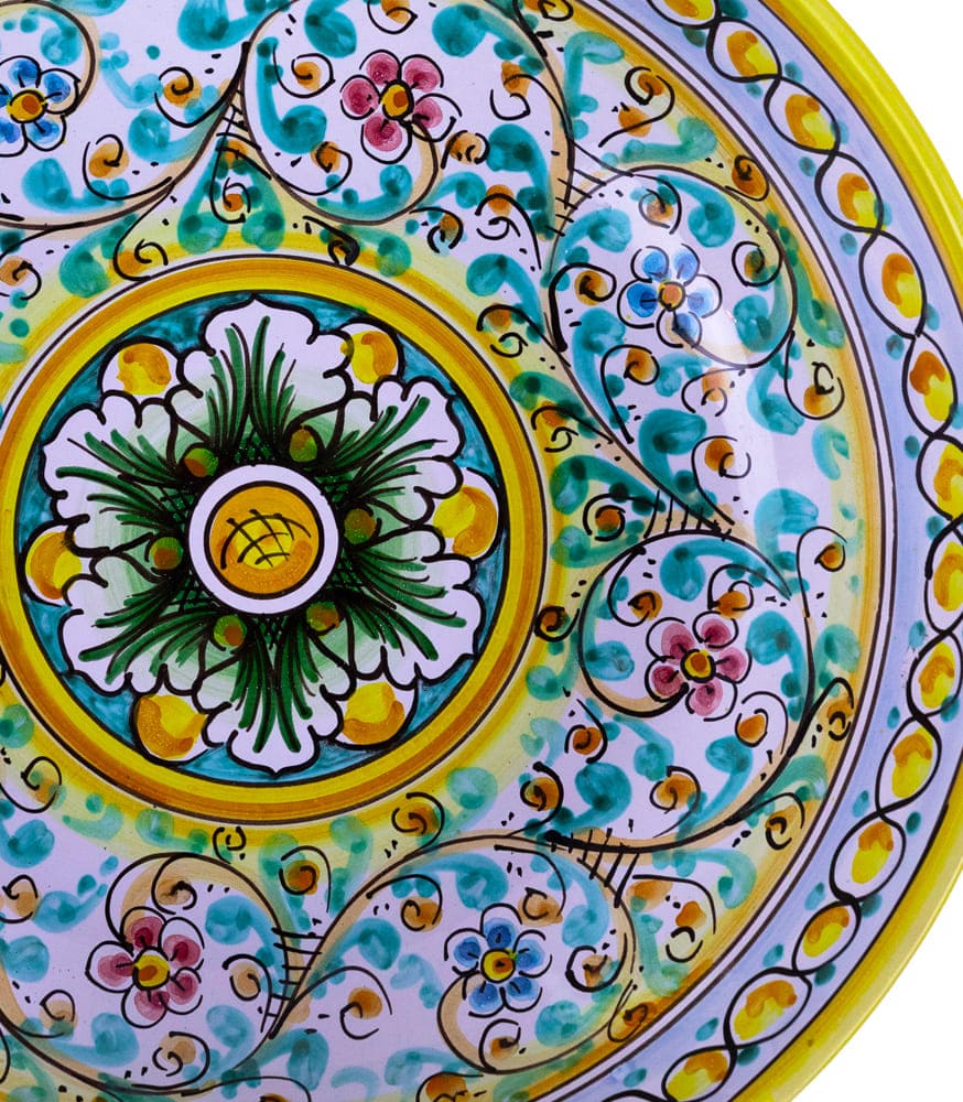 centrotavola in ceramica di caltagirone