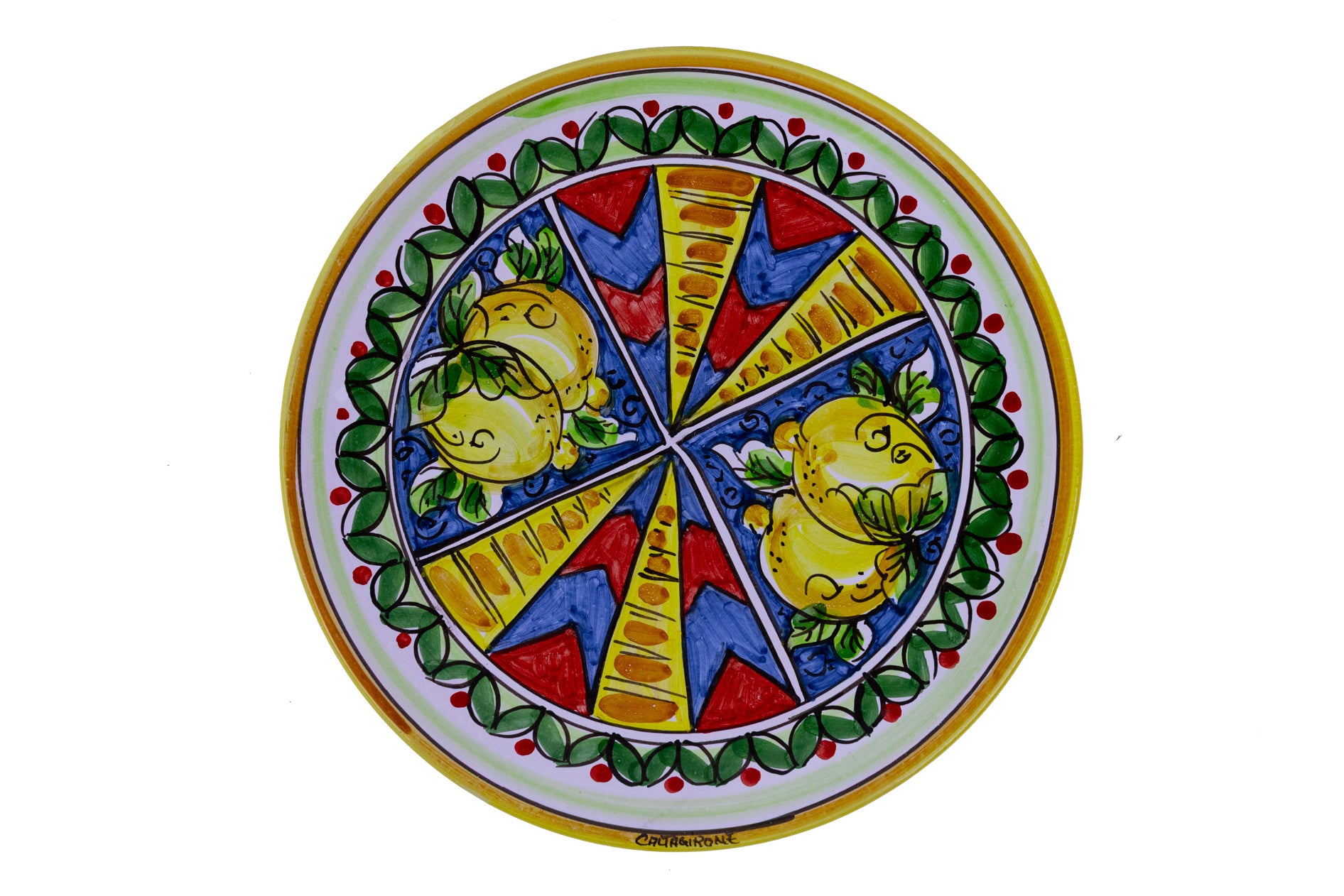 piatto ceramica di caltahirone