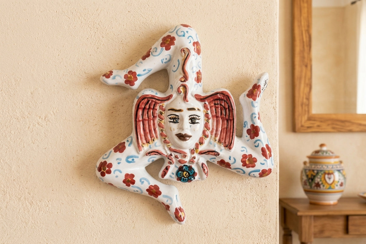 trinacria in ceramica caltagirone